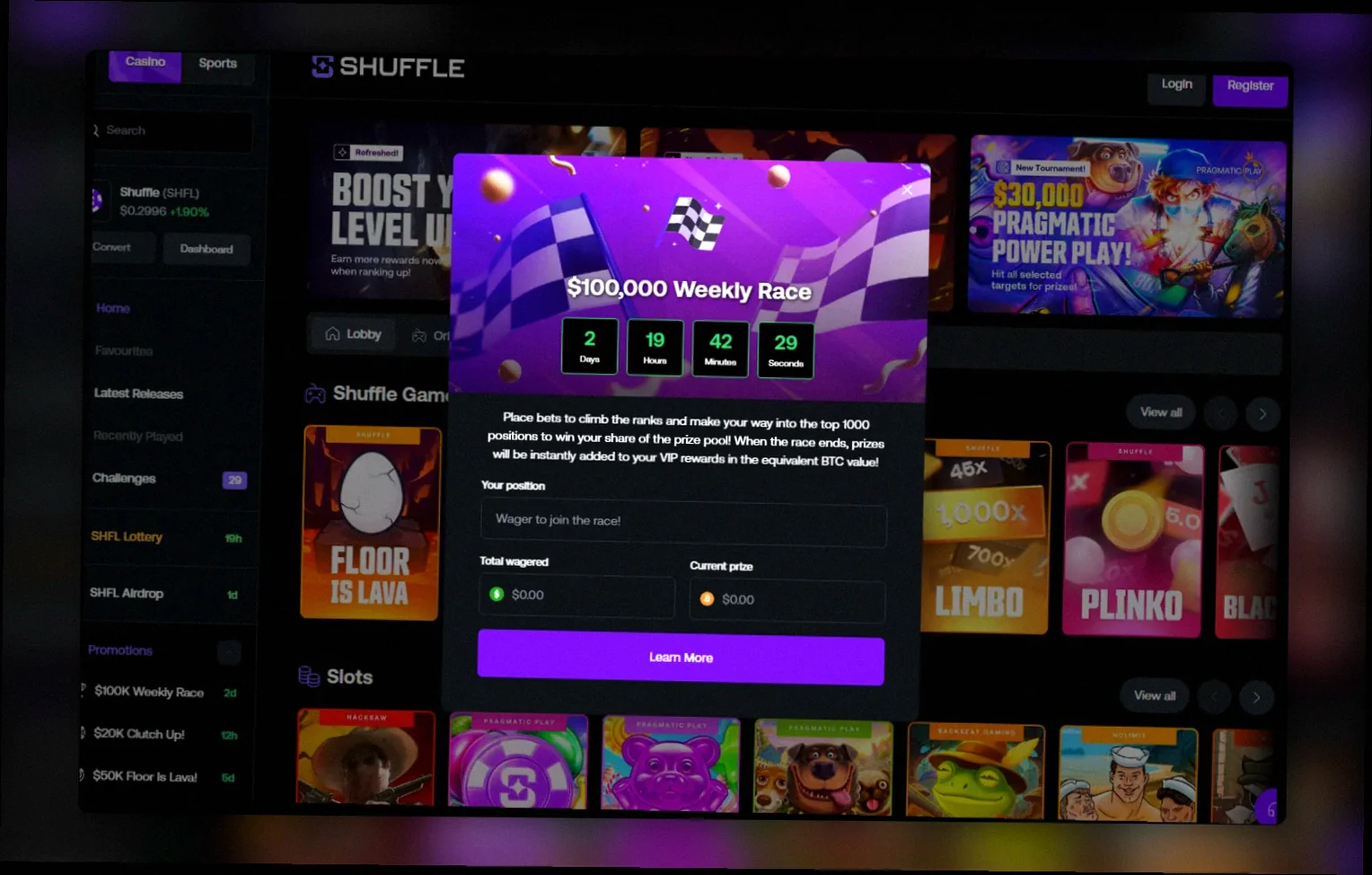 Shuffle Casino bonus Australia