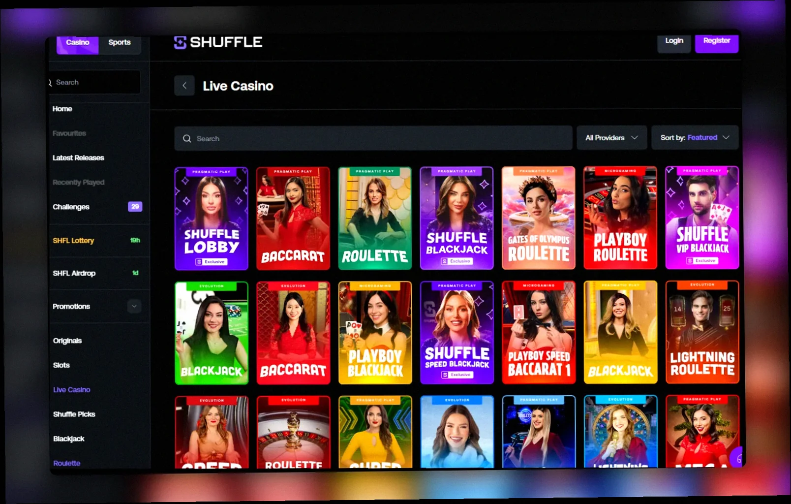 Shuffle Casino live Australia