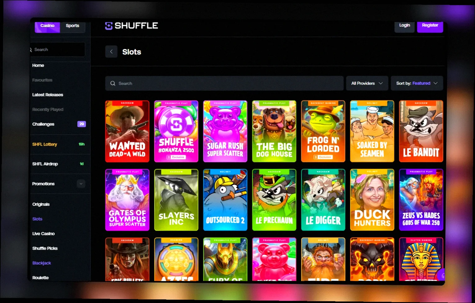 Shuffle Casino slots Australia